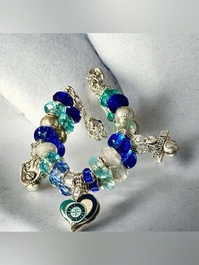 Seattle Mariners Beaded Charm Bracelet - MLB